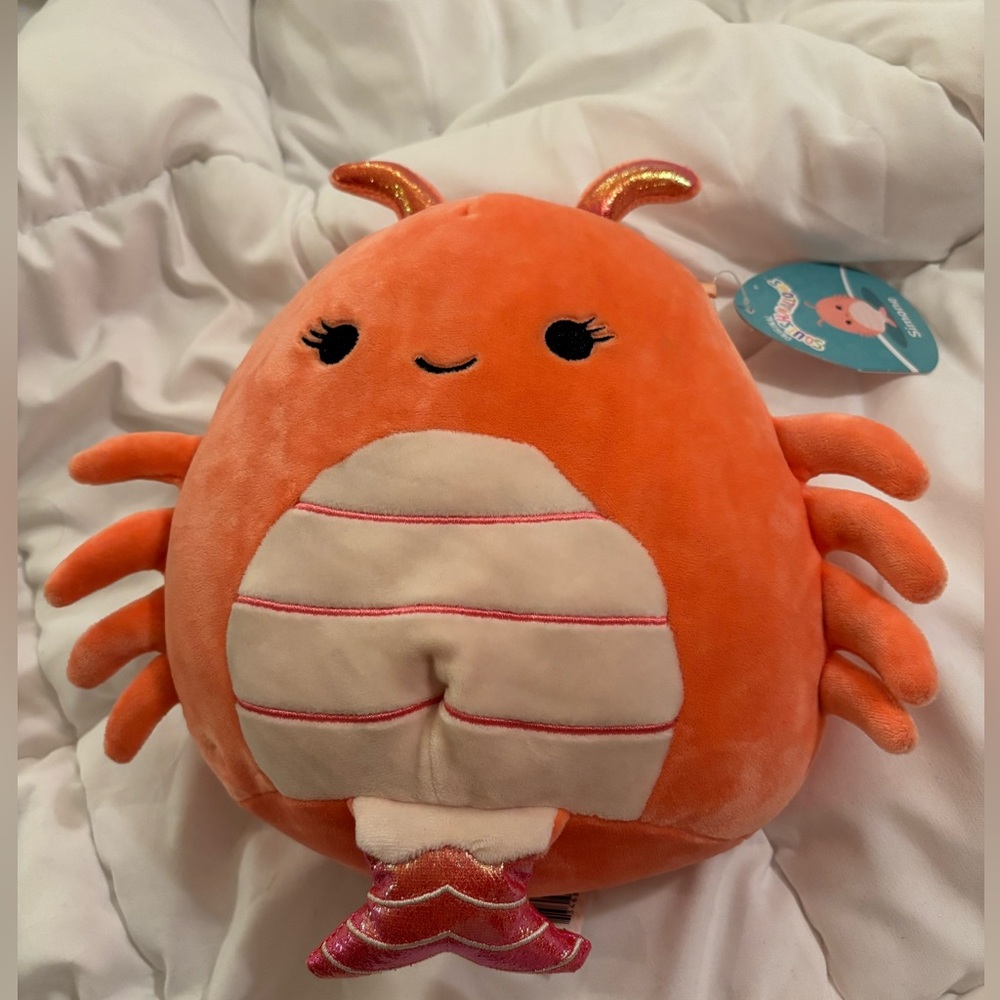 squishmallows simone the shrimp 7” plush